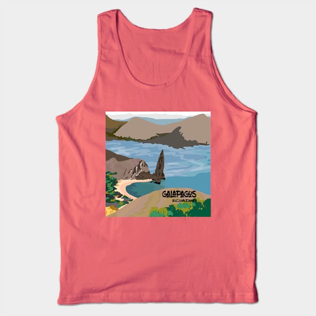 Galapagos Islands Landscape Tank Top by leeloolook